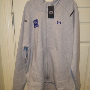 NWT Under Armour St. Louis Battlehawks XFL Full Zip Hoodie Jacket Men's sz 2XLT.